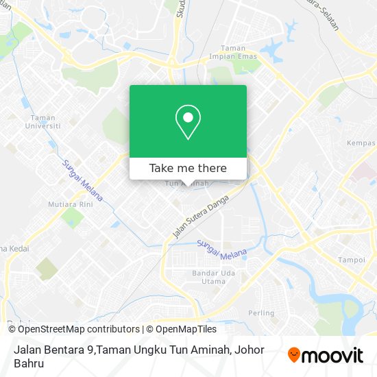 Jalan Bentara 9,Taman Ungku Tun Aminah map