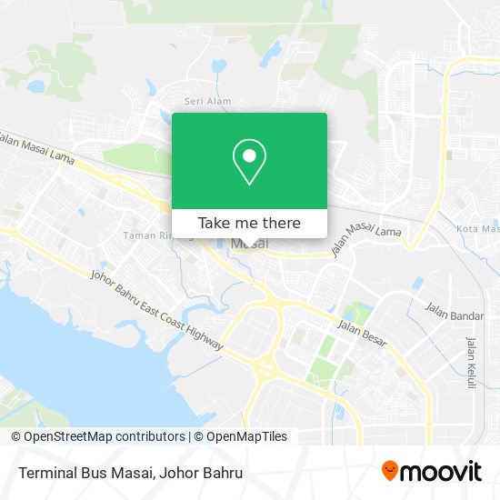 Terminal Bus Masai map
