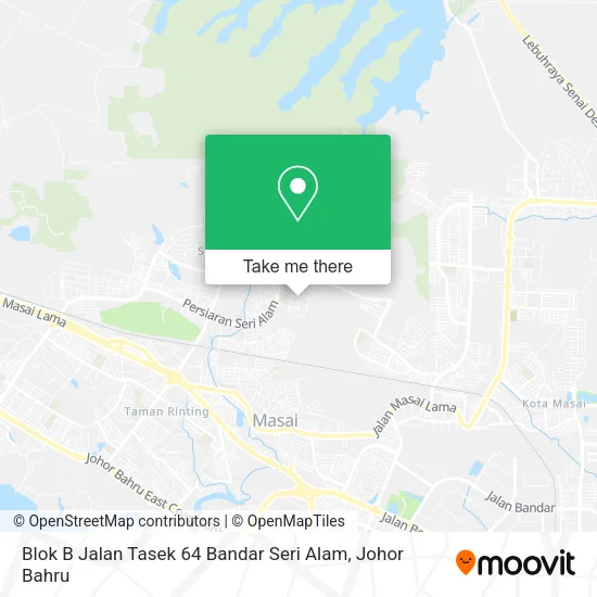 Blok B Jalan Tasek 64 Bandar Seri Alam map