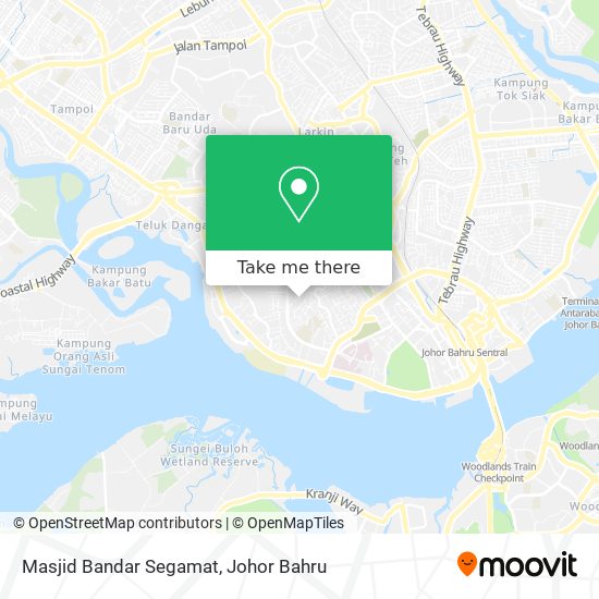 Masjid Bandar Segamat map