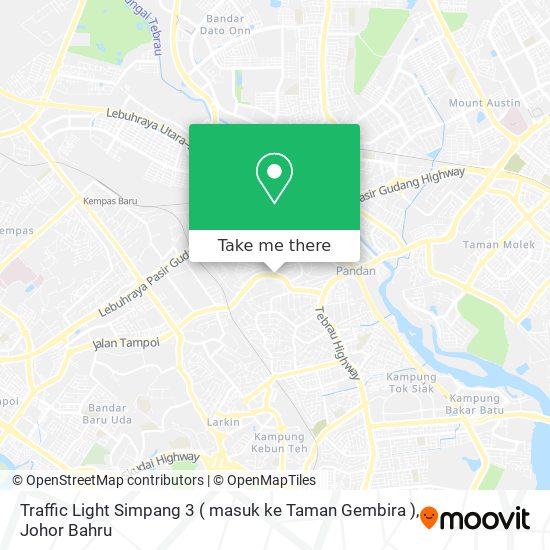 Traffic Light Simpang 3 ( masuk ke Taman Gembira ) map