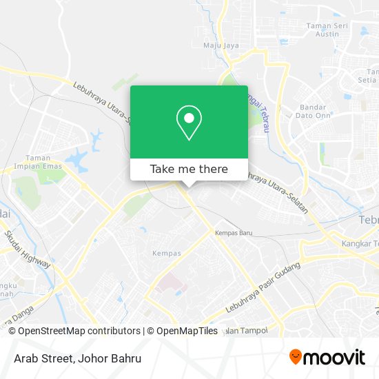 Arab Street map