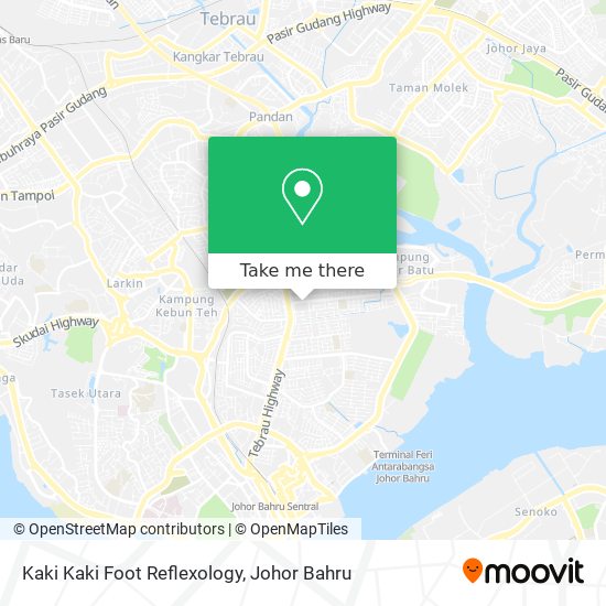 Kaki Kaki Foot Reflexology map