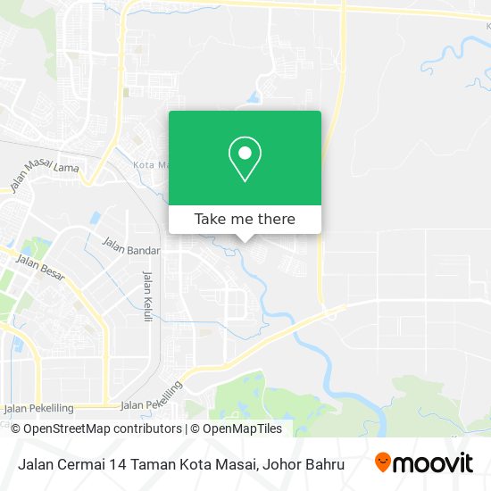 Jalan Cermai 14 Taman Kota Masai map