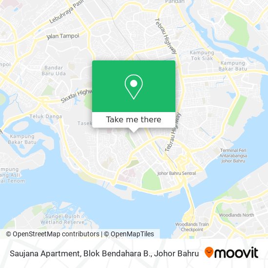 Saujana Apartment, Blok Bendahara B. map