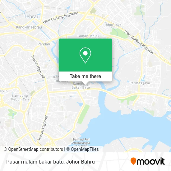 Pasar malam bakar batu map