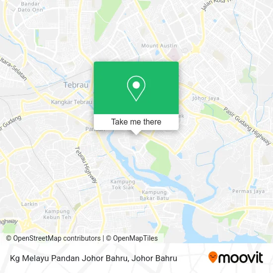 Kg Melayu Pandan Johor Bahru map