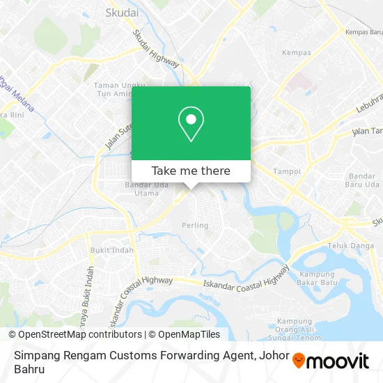 Simpang Rengam Customs Forwarding Agent map