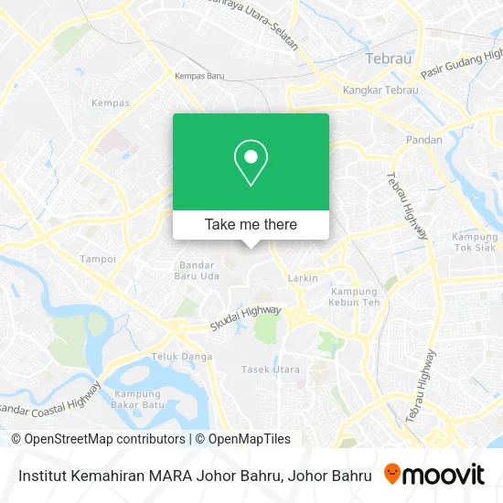 Institut Kemahiran MARA Johor Bahru map