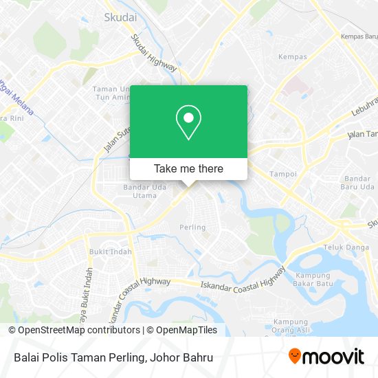 Balai Polis Taman Perling map