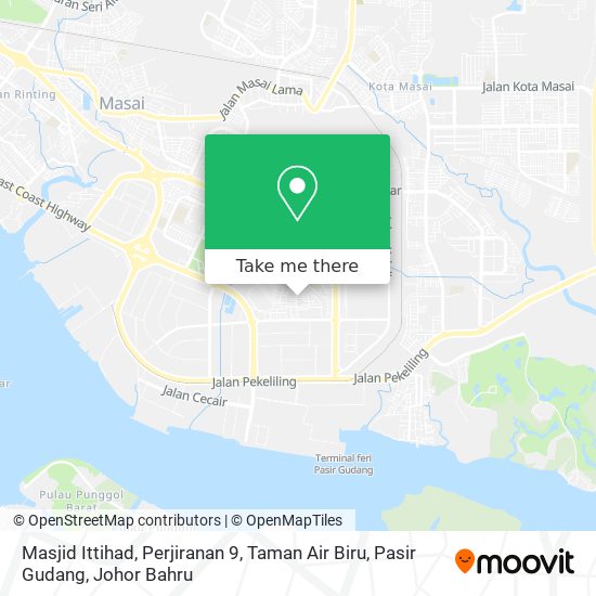 Masjid Ittihad, Perjiranan 9, Taman Air Biru, Pasir Gudang map