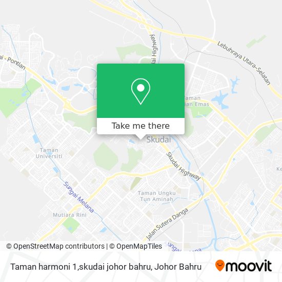 Taman harmoni 1,skudai johor bahru map