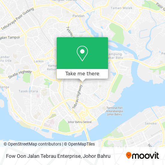 Fow Oon Jalan Tebrau Enterprise map