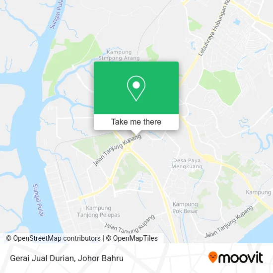 Gerai Jual Durian map