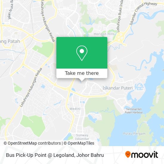 Bus Pick-Up Point @ Legoland map