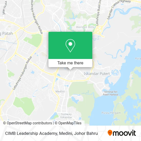 CIMB Leadership Academy, Medini map
