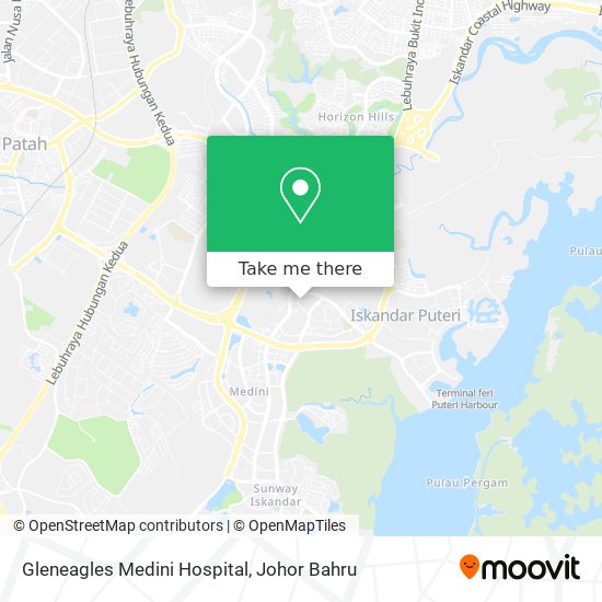 Gleneagles Medini Hospital map