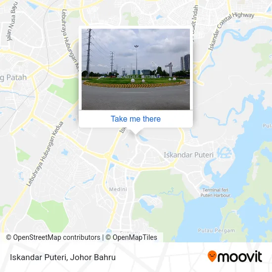 Iskandar Puteri map