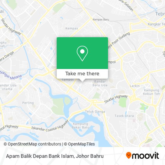 Apam Balik Depan Bank Islam map