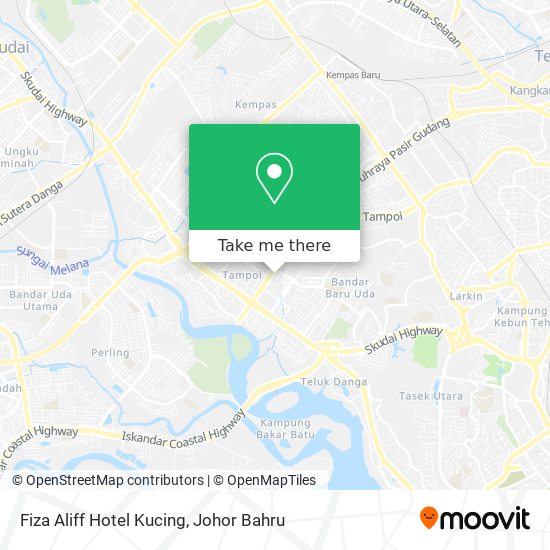 Cara ke Fiza Aliff Hotel Kucing di Johor Baharu menggunakan Bis