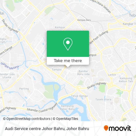 Audi Service centre Johor Bahru map