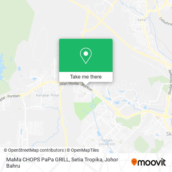 MaMa CHOPS PaPa GRILL, Setia Tropika map