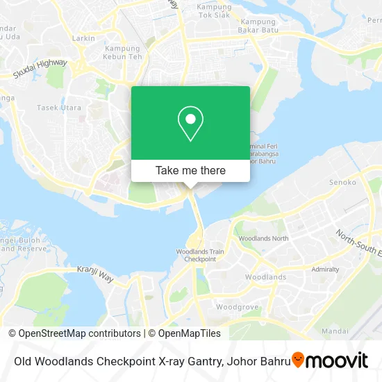 Old Woodlands Checkpoint X-ray Gantry map