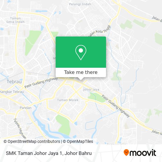 SMK Taman Johor Jaya 1 map