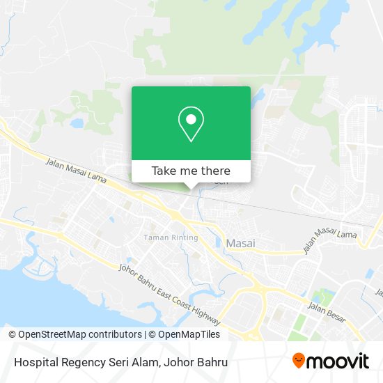 Hospital Regency Seri Alam map