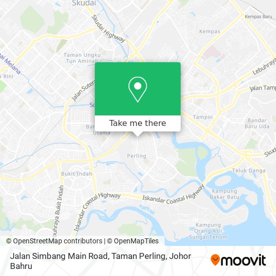 Jalan Simbang Main Road, Taman Perling map