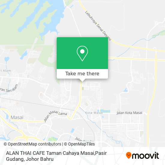 ALAN THAI CAFE Taman Cahaya Masai,Pasir Gudang map