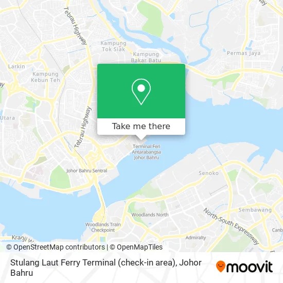 Stulang Laut Ferry Terminal (check-in area) map