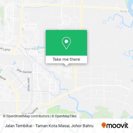 Jalan Tembikai - Taman Kota Masai map