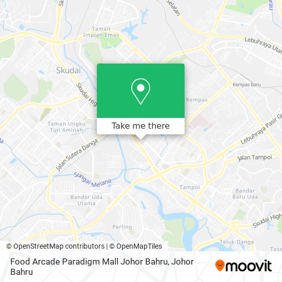 Food Arcade Paradigm Mall Johor Bahru map