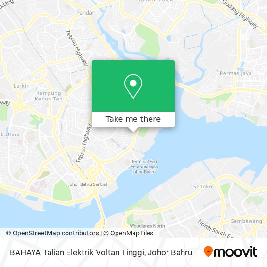 BAHAYA Talian Elektrik Voltan Tinggi map