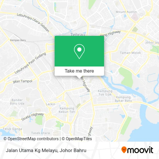 Jalan Utama Kg Melayu map