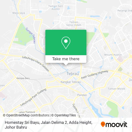 Homestay Sri Bayu, Jalan Delima 2, Adda Height map