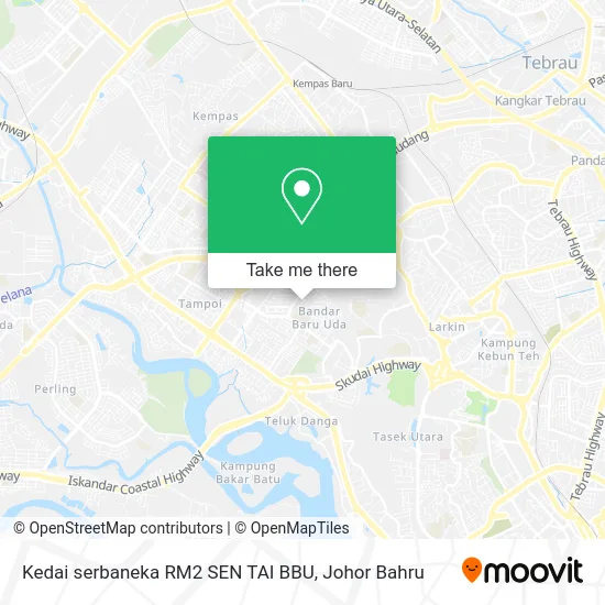 Kedai serbaneka RM2 SEN TAI BBU map