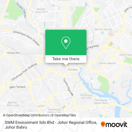 SWM Environment Sdn Bhd - Johor Regional Office map