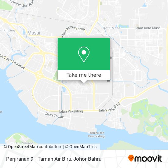 Perjiranan 9 - Taman Air Biru map