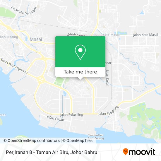 Perjiranan 8 - Taman Air Biru map