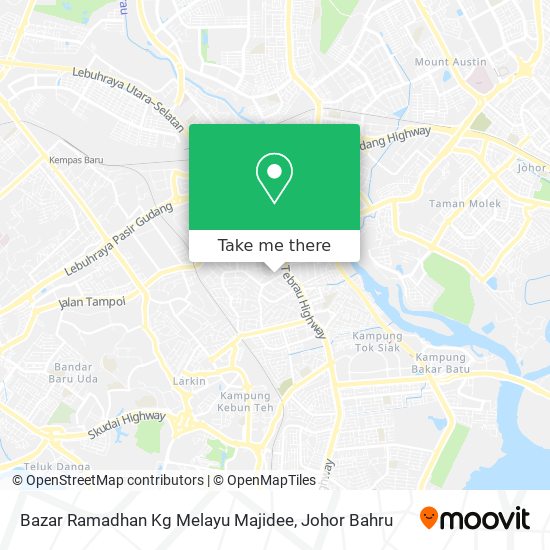 Bazar Ramadhan Kg Melayu Majidee map