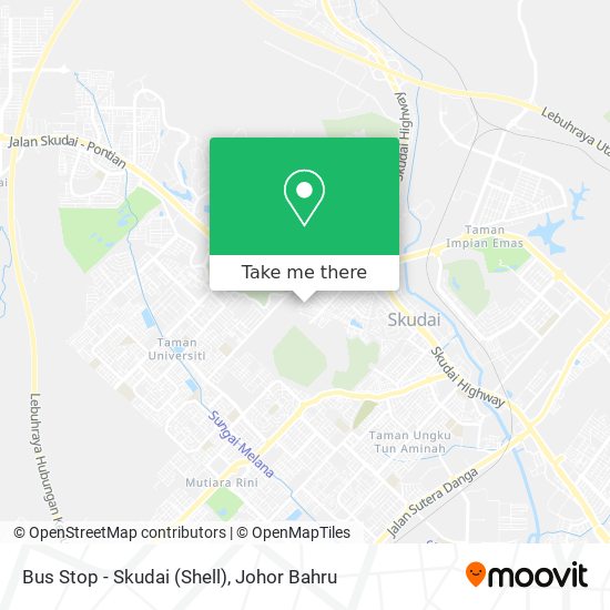 Bus Stop -  Skudai (Shell) map