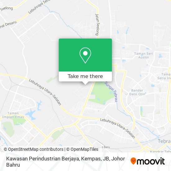 Kawasan Perindustrian Berjaya, Kempas, JB map