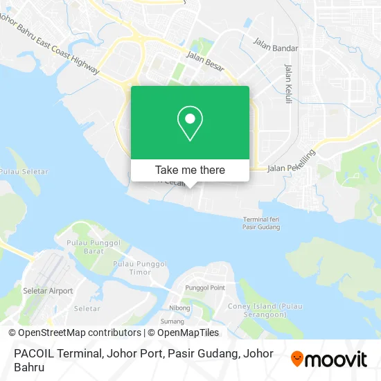 PACOIL Terminal, Johor Port, Pasir Gudang map