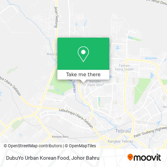 DubuYo Urban Korean Food map