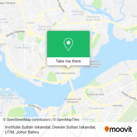Institute Sultan Iskandar, Dewan Sultan Iskandar, UTM map