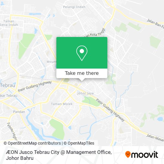 ÆON Jusco Tebrau City @ Management Office map