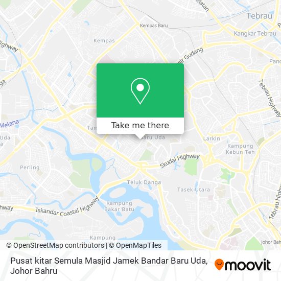 Pusat kitar Semula Masjid Jamek Bandar Baru Uda map