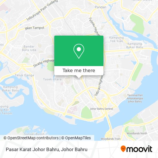 Pasar Karat Johor Bahru map